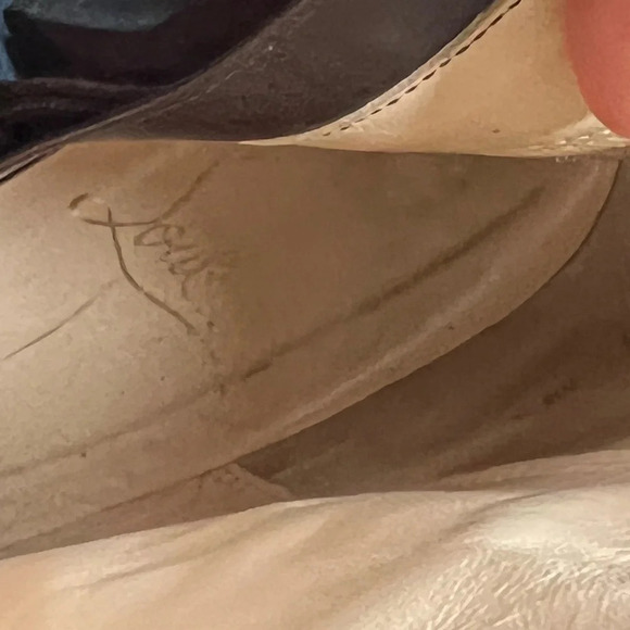 Louboutin Brown Suede Boots, size 38.5 - Picture 13 of 15